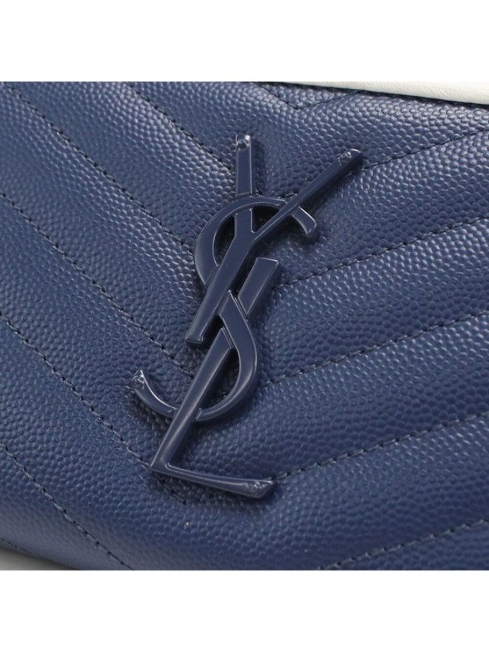 Saint Laurent Full Zip Wallet Monogram Round Zip Calf - Picture 4 of 5